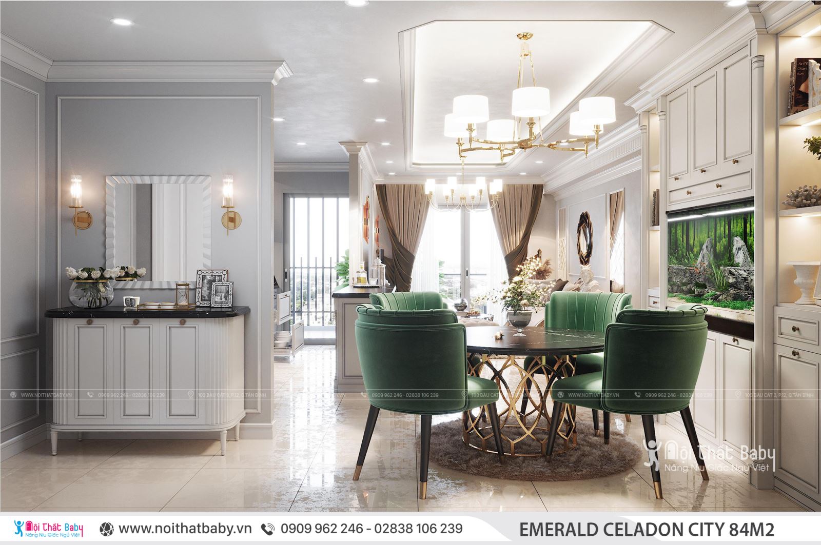 Tổng hợp các mẫu thiết kế nội thất Chung cư Emerald Celadon City